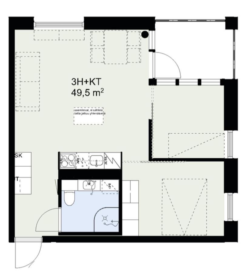 Nordica Central Apartment 로바니에미 외부 사진